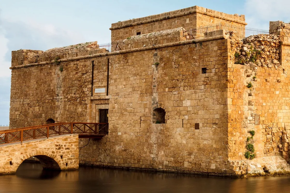 Paphos Castle at the end of the harbour