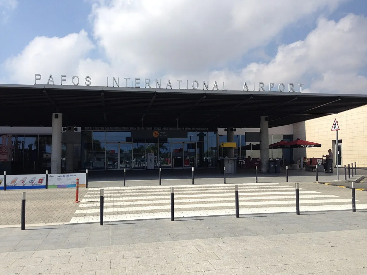 Exterior of Paphos International Airport