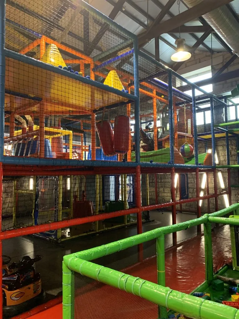 Indoor soft play structure at Bubble Park