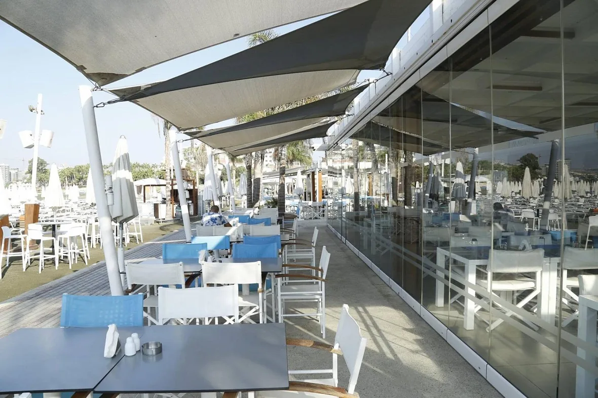 Outdoor dining terrace at Malindi Beach Bar