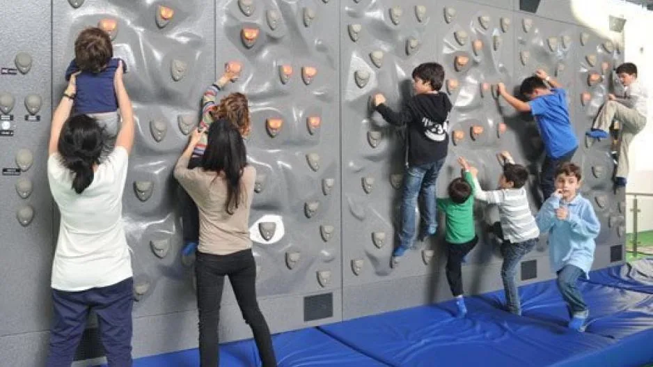 Climbing wall at Play4Kidz