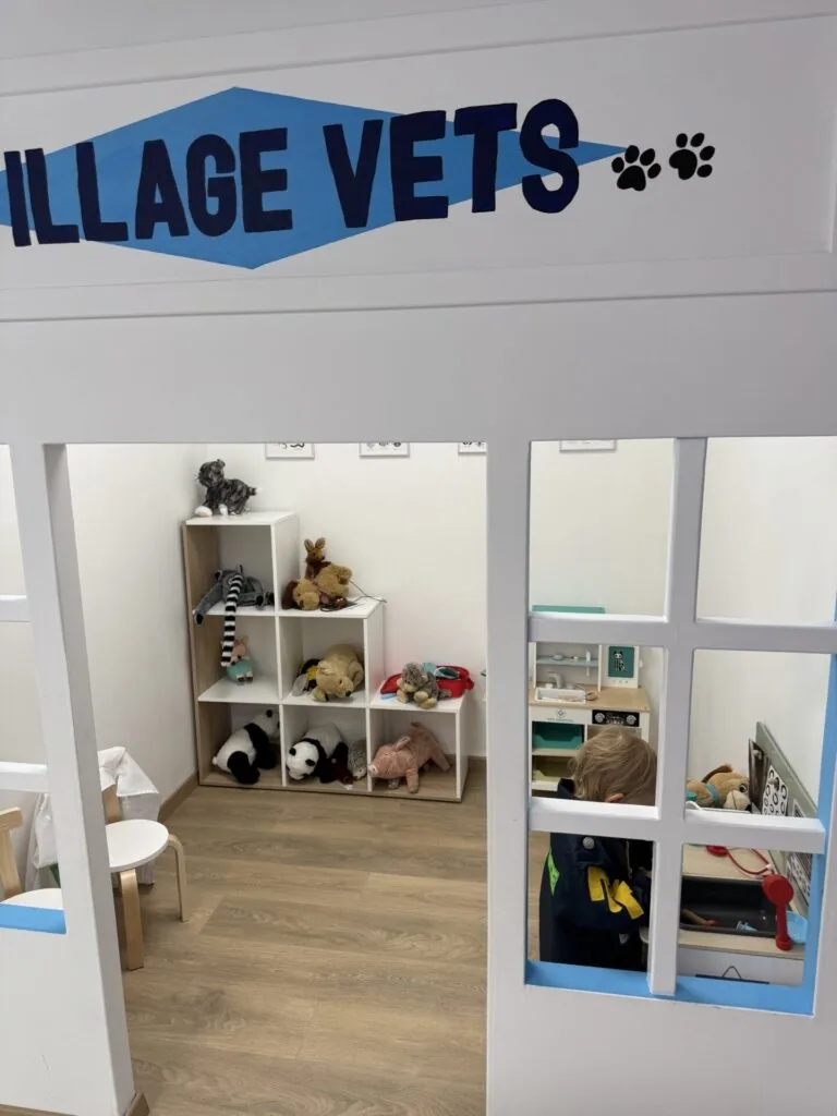 Play kitchen and toys at Willows Wonderland