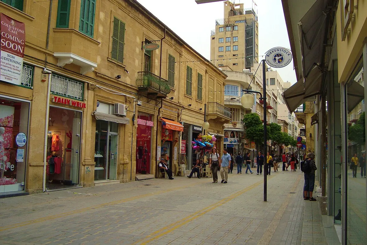Nicosia Ledra street afternoon Republic of Cyprus