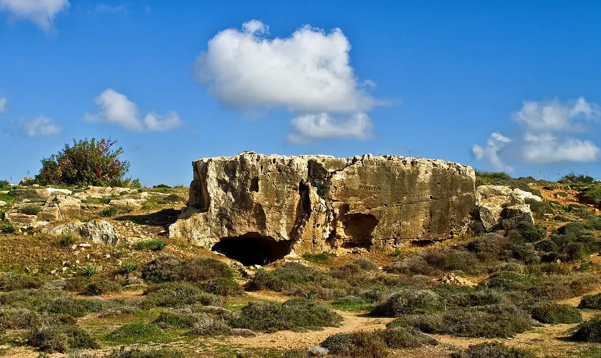Tombs of the Kings, ancient necropolis in Paphos, Cyprus.