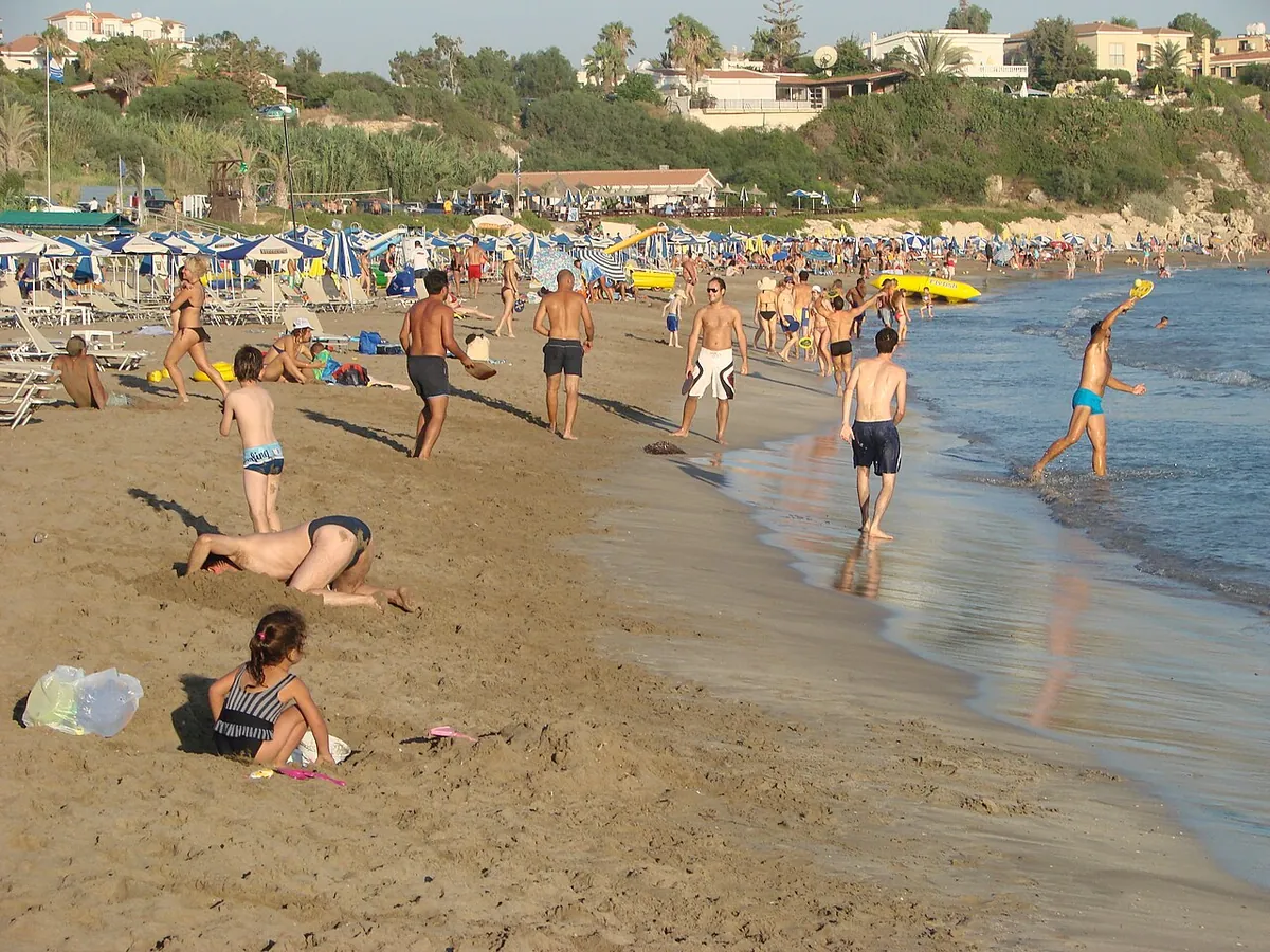 General view by the beach