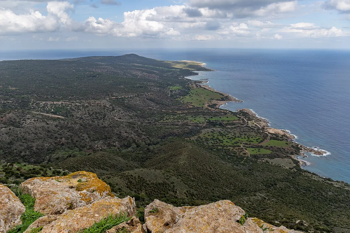 View from Moutti Tis Sotiras, Akamas Paninsula, Cyprus