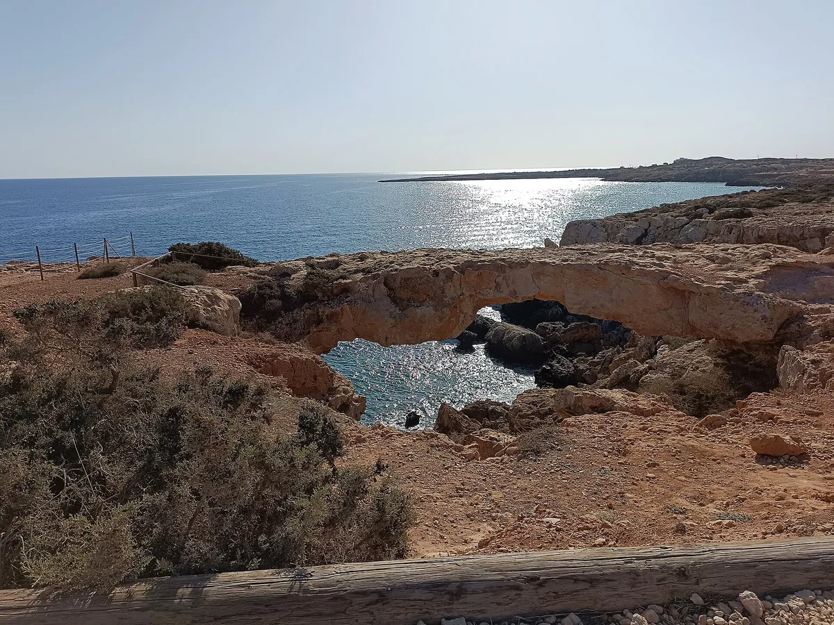 Kamara tou Koraka natural rock arch above the sea near Cape Greco