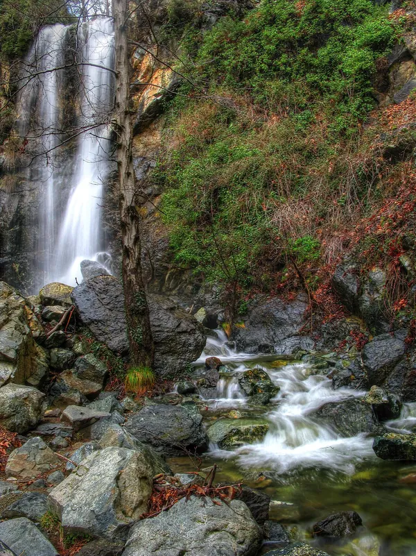 Caledonia waterfall in the Troodos mountains