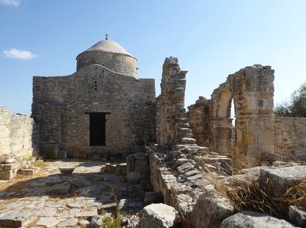 Stone arches of the Timios Stavros monastery ruins, Anogyra