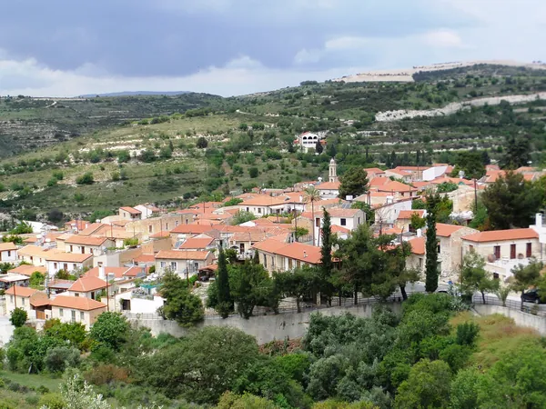 Arsos village among vineyards on the Laona slopes