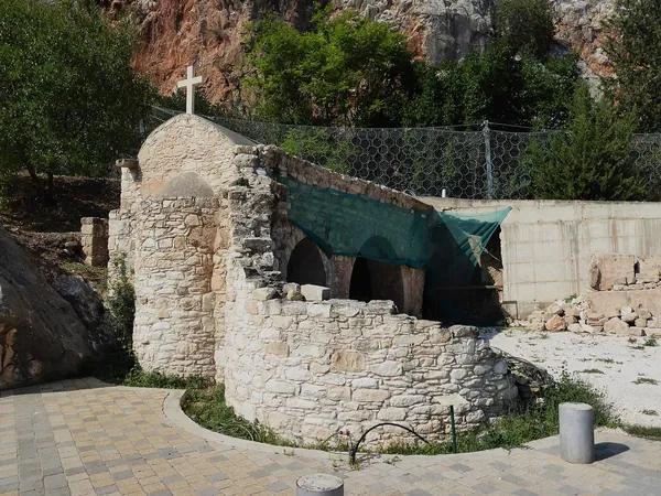 The ruined church of Agios Ilarionas at Episkopi