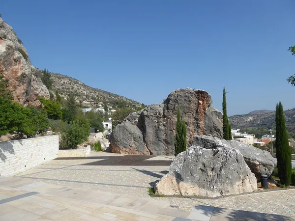 Episkopi village below the rock