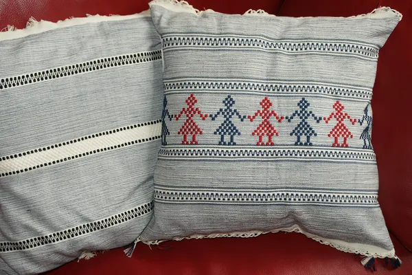 Cushion woven in traditional Fyti patterns