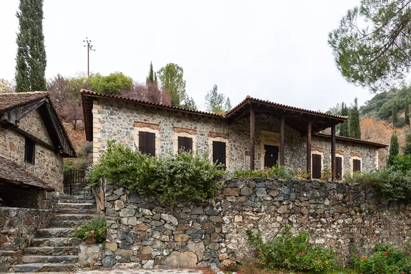 Stone buildings of the Agios Ioannis Lampadistis monastery