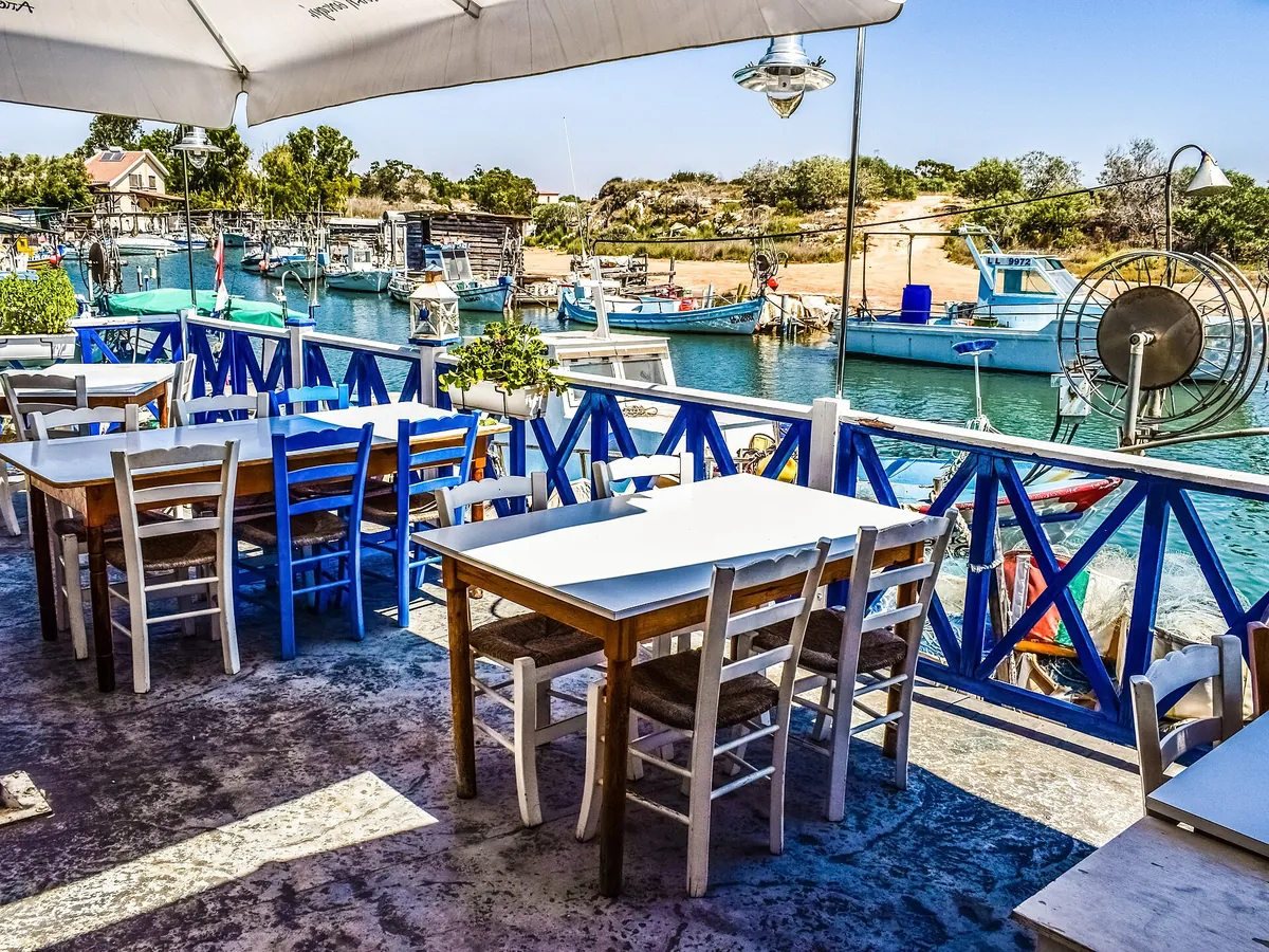 Fish tavern by the water at Potamos Liopetriou