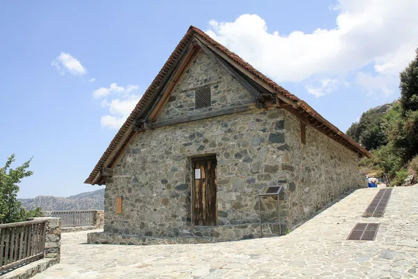 The steep-roofed church of Panagia tou Moutoulla