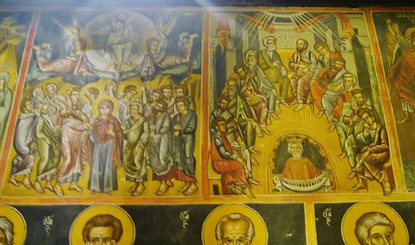 Frescoes inside the Agia Sotira church, Palaichori